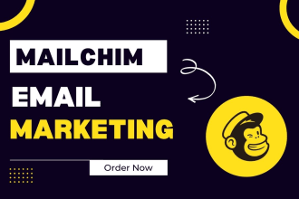 design mailchimp email template and setup  campaign