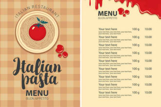 design a price list, checklist, menu list, and catalog