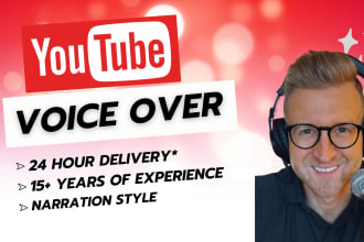 record your youtube video script in american english