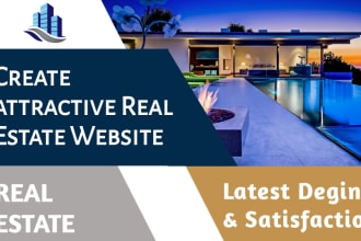 build attractive real estate investor website or landing page for your business