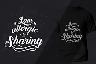 design trending typography t shirt