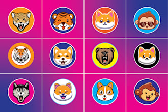 do professional crypto and cryptocurrency animal logo with in 2 hour