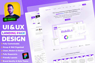 responsive website uiux design, figma prototype in 3 days