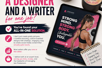be your social media content creator for posts and copy