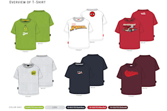 design tee shirt for bulk or short quantity