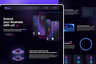 do wordpress website, landing page