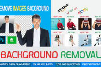 remove backgrounds,change image resolution,retouching,