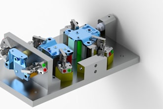 do 3d design and fixture design using solidworks for cnc and manual machining