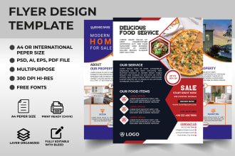 do creative and custom design flyer, brochure, poster for your business