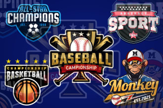 do game,sports badge emblem mascot logo or shirt