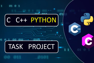 provide urgent solutions for c, cpp, python, java, csharp projects and tasks