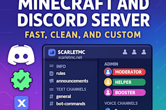 set up a fully functional discord server for your community or business