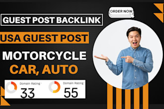 publish motorcycle car auto article through USA guest post backlink