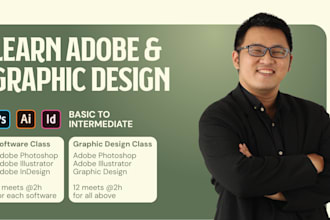 teach you adobe and graphic design from zero beginner to intermediate level