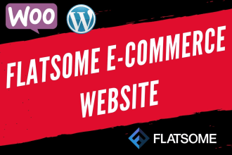 create woocommerce website by flatsome theme and setup the demo