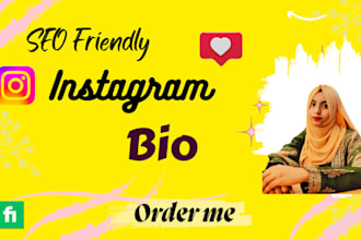 write an SEO optimized professional instagram bio
