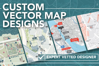 draw a custom vector map in illustrator for your location