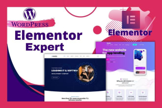 be your elementor expert for elementor website with elementor and elementor pro