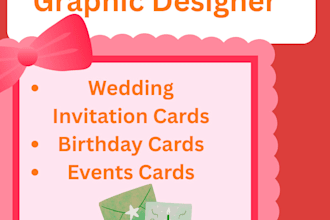 design beautiful invitation cards for weddings, events