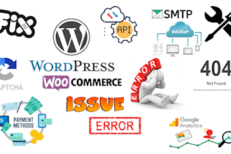fix wordpress and woocommerce issues