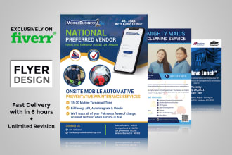 design your flyer, brochure, business booklet and catalog