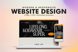 create web design and build responsive website