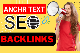 give you 400 anchor text SEO link building  backlinks, for your website