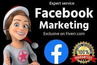 do organic facebook marketing to 30m active USA audience