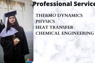 assist in thermodynamics, physics, heat transfer and chemical engineering
