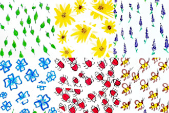 create unique seamless patterns in any theme you like