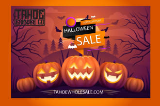 do halloween banner, cover and tshirt design within 24hrs