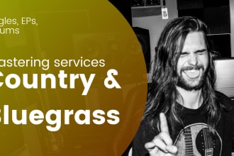 master your country and bluegrass single, ep, or lp