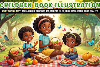 design children story book illustrations