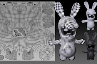 uv map your 3d assets for game use