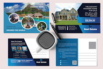 design a business postcard or direct mail eddm postcard