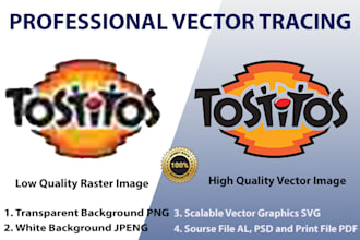 convert images to vector, high resolution vectorization, vector tracing logo