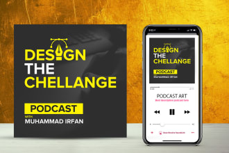 design a professional podcast cover art