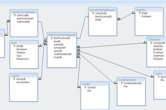 build a database with ms access