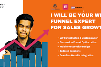 build and optimize high converting wordpress funnels for sales growth
