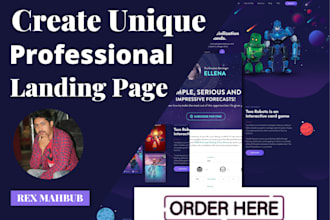 design landing page using elementor pro