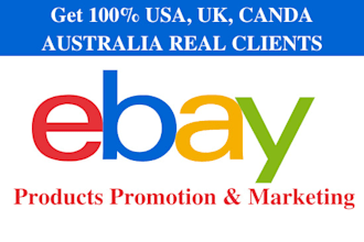 promote ebay products in the USA, UK canada organically
