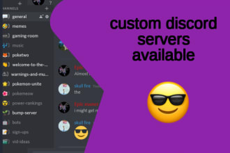 make you a custom made discord server