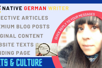 write your german blog post