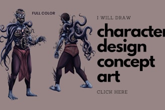 design your original character in concept art