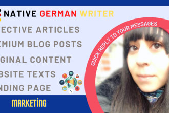 write top quality german articles