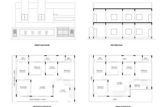 draft any 2d house plan and architecture drawings in autocad