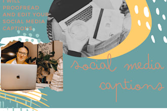 proofread and edit your social media captions