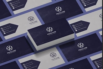 design modern minimal business card brand identity