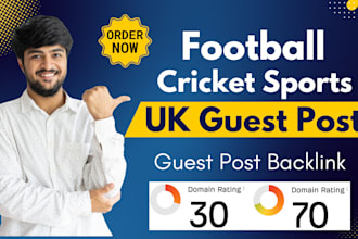 publish football cricket sports article with UK guest post backlink for targeted