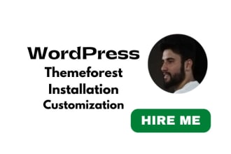 install, setup wordpress themeforest theme and customization